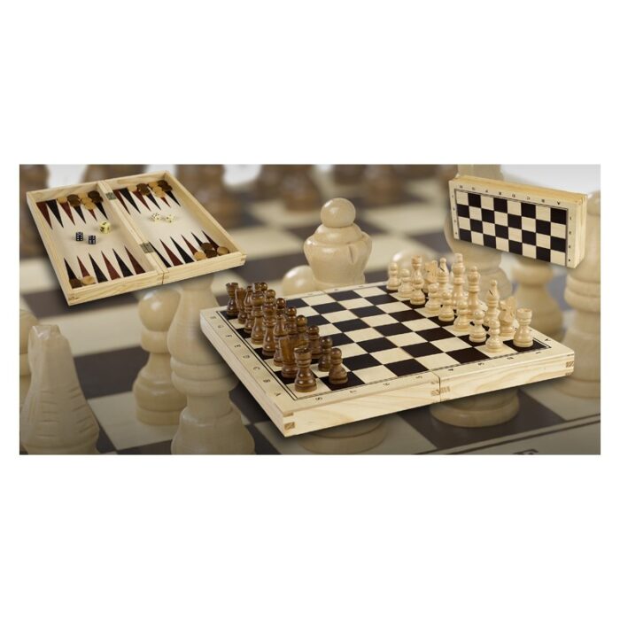 Estuche de ajedrez y damas